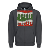 Smoke christmas plaid and white glitter snow seamless pattern Zipper Hoodie - BundleAndBundleShop