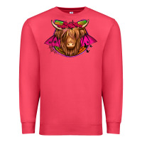 Cardinal halloween highland cow horseshoe Premium Sweatshirt - Jasminsmagicworld