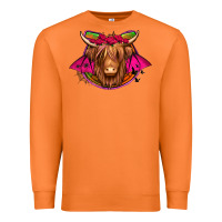 Carrot halloween highland cow horseshoe Premium Sweatshirt - Jasminsmagicworld