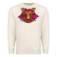 Sandshell halloween highland cow horseshoe Premium Sweatshirt - Jasminsmagicworld
