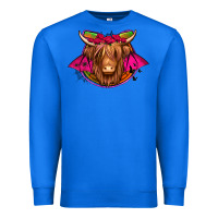 True Royal halloween highland cow horseshoe Premium Sweatshirt - Jasminsmagicworld