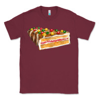 Burgundy chocolate christmas cake fa element Classic Tee - FaDigitalArtStudio