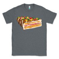 Charcoal Heather chocolate christmas cake fa element Classic Tee - FaDigitalArtStudio