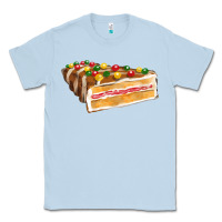 Dusty Blue chocolate christmas cake fa element Classic Tee - FaDigitalArtStudio