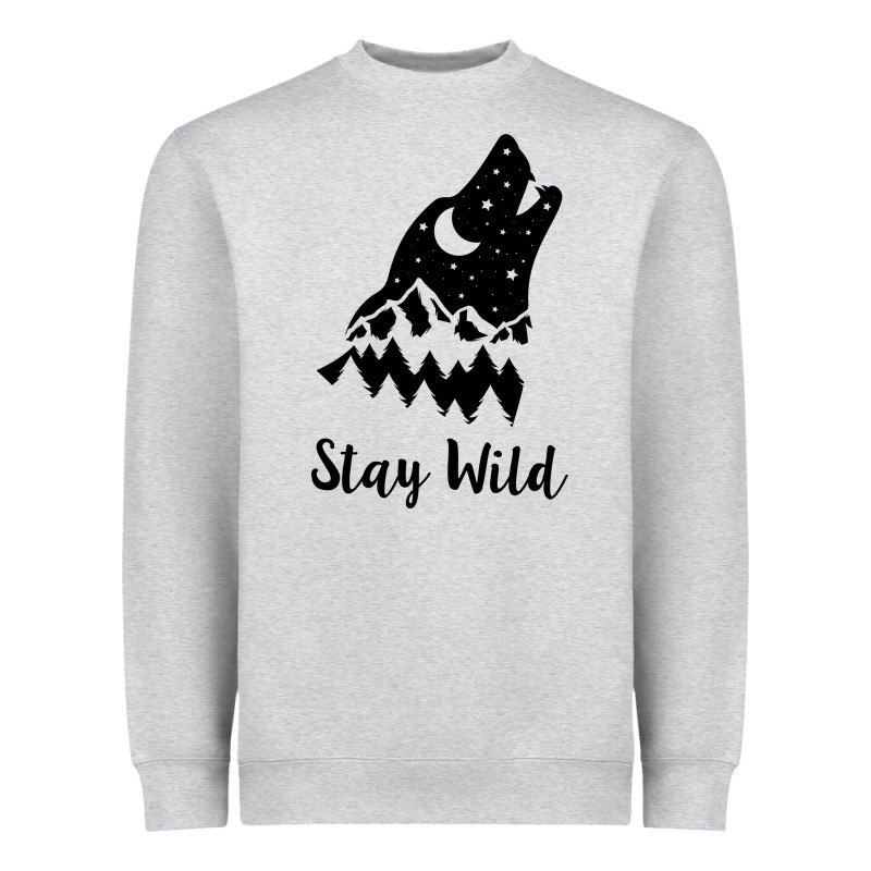 Stay Wild Heavyweight Sweatshirt by Unal Design | Teevron