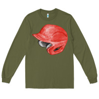 Army Green red baseball helmet fa element Long Sleeve Tee - FaDigitalArtStudio