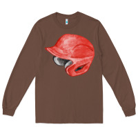 Chestnut red baseball helmet fa element Long Sleeve Tee - FaDigitalArtStudio