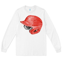 White red baseball helmet fa element Long Sleeve Tee - FaDigitalArtStudio