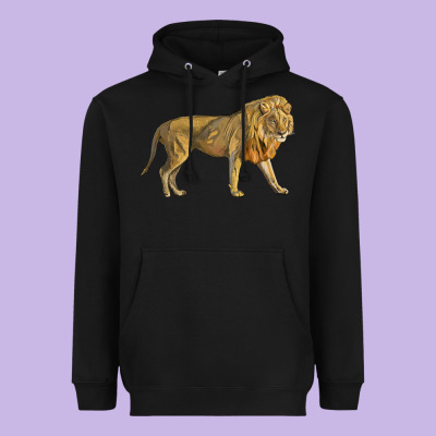 Lion Heavyweight Hoodie Designed By Lillyallendesigns