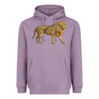 Lavender lion Heavyweight Hoodie - LillyAllenDesigns