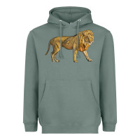Sage lion Heavyweight Hoodie - LillyAllenDesigns