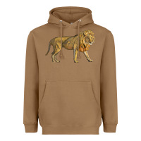 Toasted Coconut lion Heavyweight Hoodie - LillyAllenDesigns