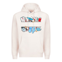 Pale Pink custom name nurse Premium Hoodie - MaliasSmallBusiness