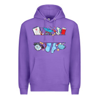 Purple custom name nurse Premium Hoodie - MaliasSmallBusiness