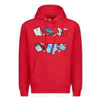 Red custom name nurse Premium Hoodie - MaliasSmallBusiness