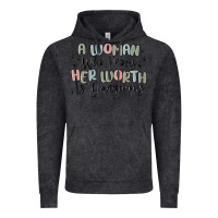 Vintage Black a woman who knows her worth is dangerous Vintage Hoodie - MaliasSmallBusiness