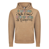 Vintage Coffee a woman who knows her worth is dangerous Vintage Hoodie - MaliasSmallBusiness