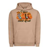 Pigment Burro i love fall most of all Urban Hoodie - RacoonDesign