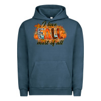 Pigment Midnight Navy i love fall most of all Urban Hoodie - RacoonDesign