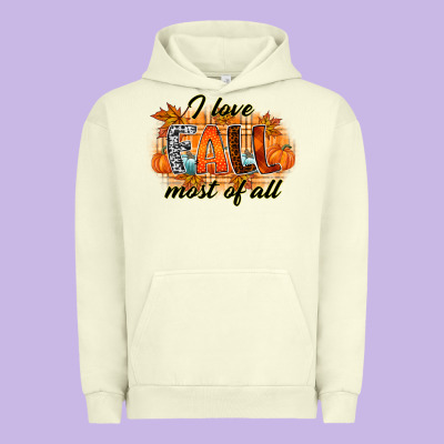 I Love Fall Most Of All Urban Hoodie Designed By Racoondesign