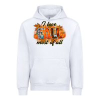 White i love fall most of all Urban Hoodie - RacoonDesign