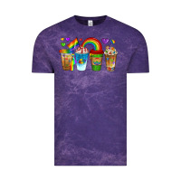 Cloud Purple lgbtq coffee drinks Vintage Tee - texasbilliewilder