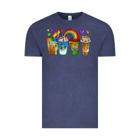 Vintage Denim lgbtq coffee drinks Vintage Tee - texasbilliewilder