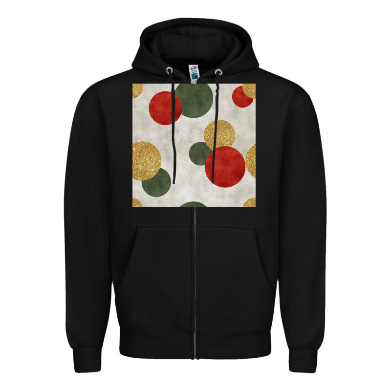 Christmas Points Seamless Pattern Zipper Hoodie by BundleAndBundleShop | Teevron