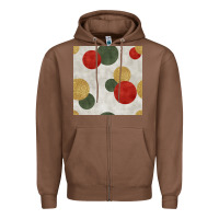 Chestnut christmas points seamless pattern Zipper Hoodie - BundleAndBundleShop
