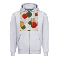 Heather Grey christmas points seamless pattern Zipper Hoodie - BundleAndBundleShop
