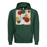 Sports Green christmas points seamless pattern Zipper Hoodie - BundleAndBundleShop