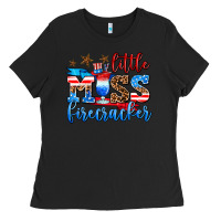 Black little miss firecracker Ladies Tee - AdoDesignShop