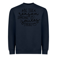 Navy smile Heavyweight Sweatshirt - Unal Design