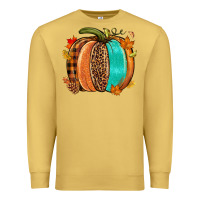 Antique Gold Fall leopard pumpkin Premium Sweatshirt - NancyCooperArtShop