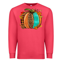 Cardinal Fall leopard pumpkin Premium Sweatshirt - NancyCooperArtShop