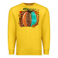 Lemon Fall leopard pumpkin Premium Sweatshirt - NancyCooperArtShop