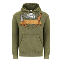 Vintage Olive customized chef tools Vintage Hoodie - MaliasSmallBusiness