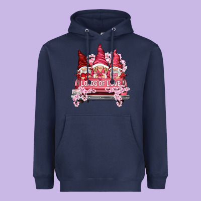 Loads Of Love With Flowers Heavyweight Hoodie Designed By Nancycooperartshop