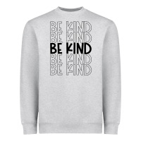 Heather Grey be kind Heavyweight Sweatshirt - Unal Design