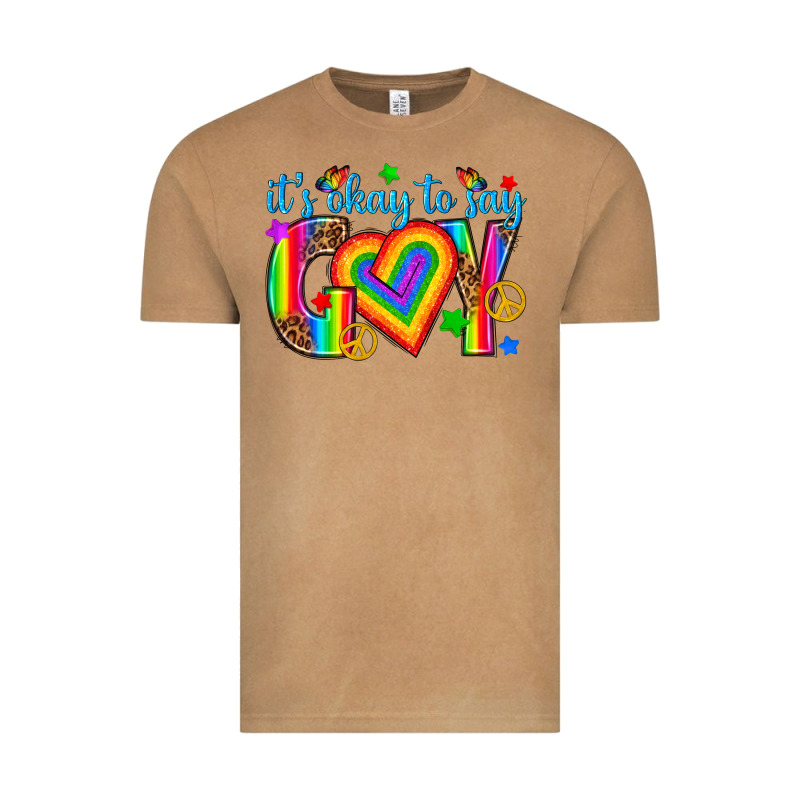 Its Okay To Say Gay Vintage Tee by texasbilliewilder | Teevron