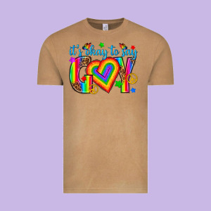 Its Okay To Say Gay Vintage Tee Designed By Texasbilliewilder