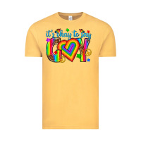 Vintage Mustard its okay to say gay Vintage Tee - texasbilliewilder