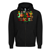 Black jolly teacher Zipper Hoodie - AdoDesignShop