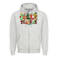 Dove Grey jolly teacher Zipper Hoodie - AdoDesignShop