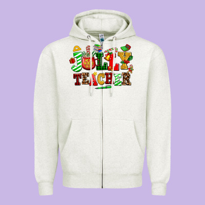 Jolly Teacher Zipper Hoodie Designed By Adodesignshop