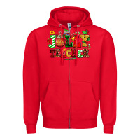Red jolly teacher Zipper Hoodie - AdoDesignShop
