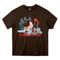 Chocolate Brown merry pigmas Heavy Core Tee - LillyAllenDesigns
