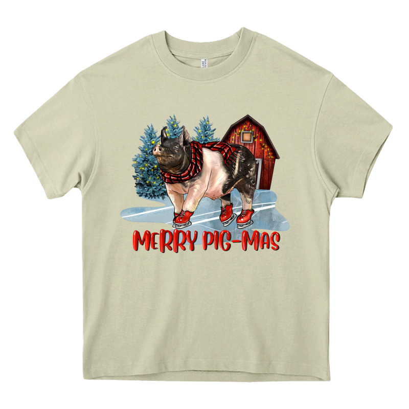 Merry Pigmas Heavy Core Tee by LillyAllenDesigns | Teevron