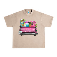 French Oak summer pink truck beach Urban Heavy Tee - texasbilliewilder