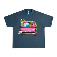 Summer Pink Truck Beach Urban Heavy Tee | Teevron